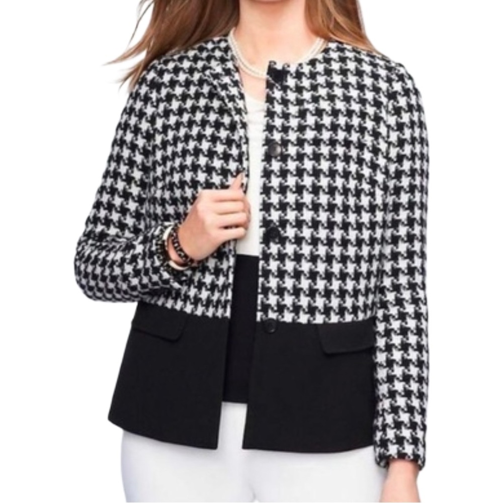 Talbots Houndstooth Jacket